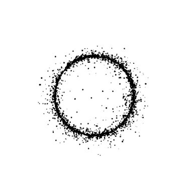 Mürekkep çemberi grunge vektörü. Mesaj için yer var. Çeşitli iş amaçları için çok uygun, ayrıca simge, sembol, logo ve daha fazlası için de..