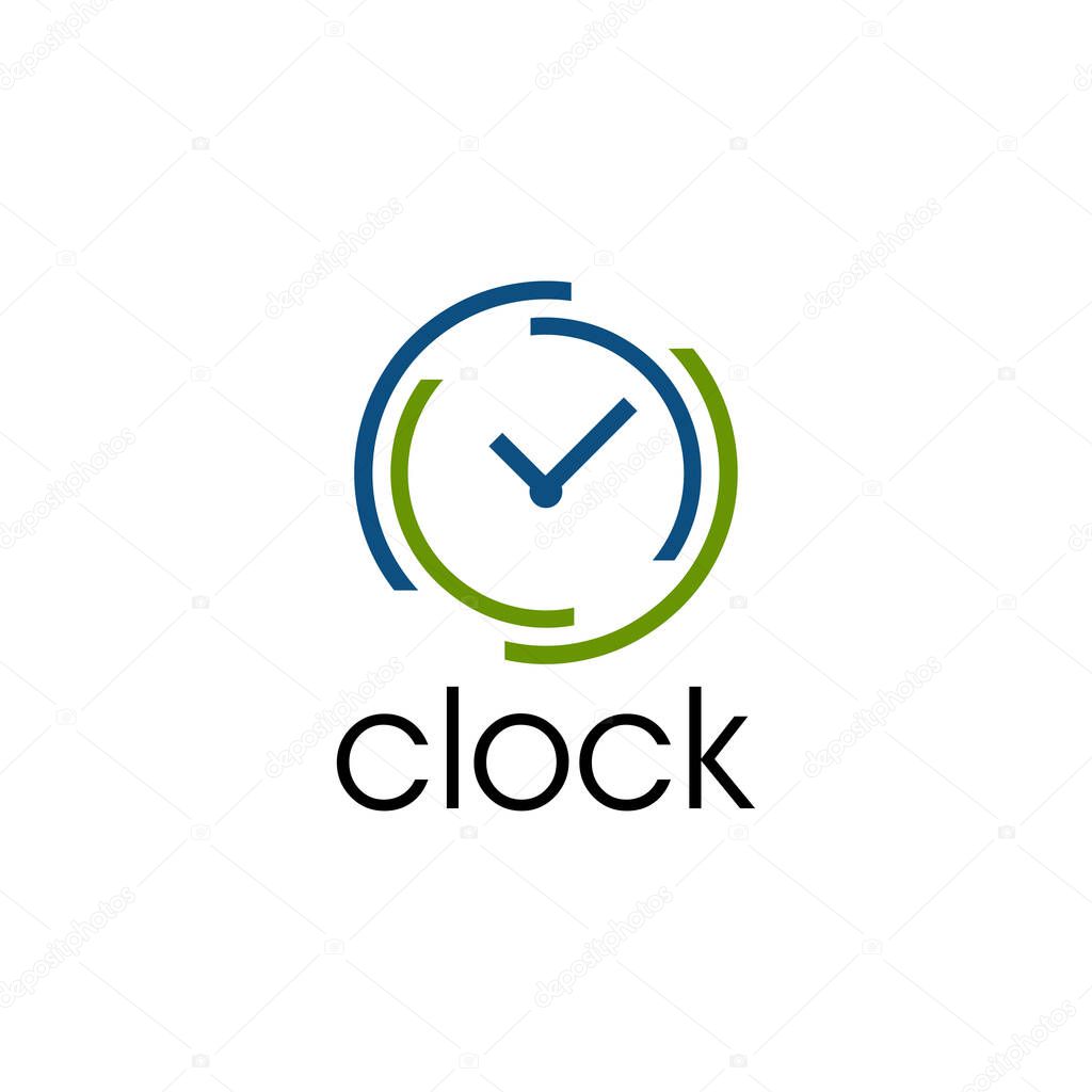 Clock sign vector, clock icon, typography of clock ready to use