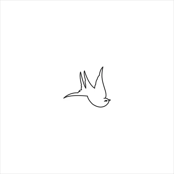 Kuş Logosu Soyut Stok Llüstrasyonu — Stok Vektör