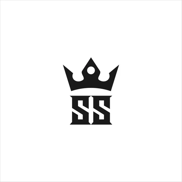 Carta Rei Logo Ícone Stock Ilustração — Vetor de Stock