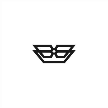 Harf BB Soyut Logo Vektörü Simge Çizimi