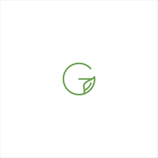 Letter Leaf Logo Vector Icon Stock Illustratie — Stockvector