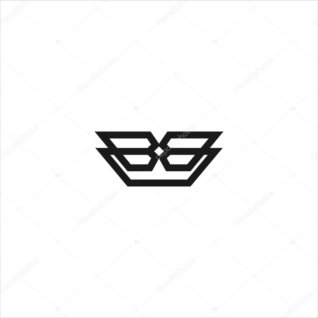 Letter BB Abstract Logo Vector Icon  Stock Illustration