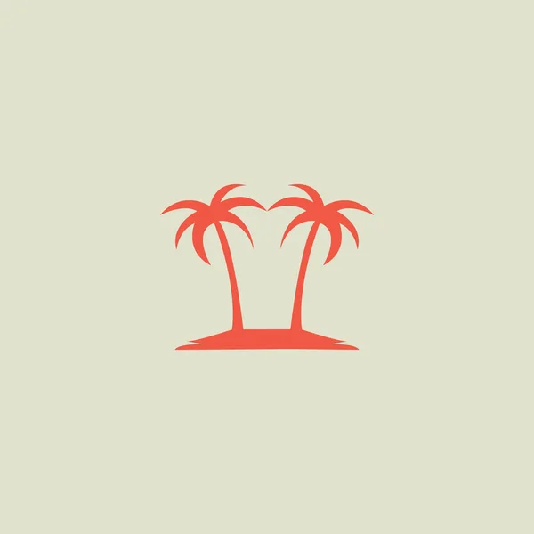 Palm Logo Vektor Icon Stock Illustration — Stockvektor