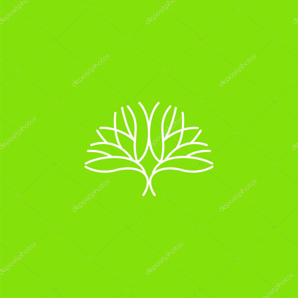 Tree logo vector icon  Stock Illustration