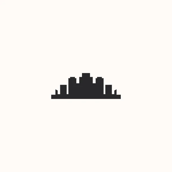 Icono Vector Logotipo Building City Stock Illustration — Vector de stock