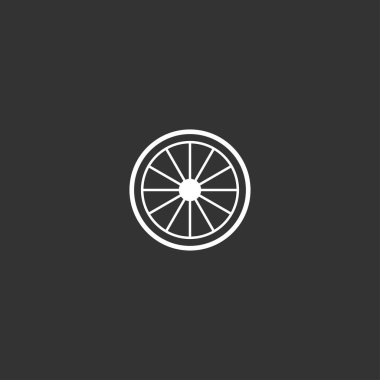 Tekerlek Logo Vektörü Simge Çizimi