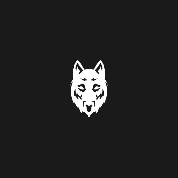 Wolf Logo Vecteur Icône Illustration Stock — Image vectorielle