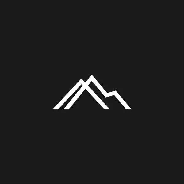 Εικονίδιο Διανύσματος Λογότυπου Βουνού — Διανυσματικό Αρχείο