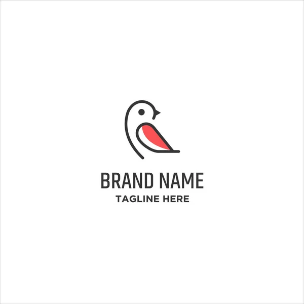Bird Logo Vector Stock Ilustração — Vetor de Stock