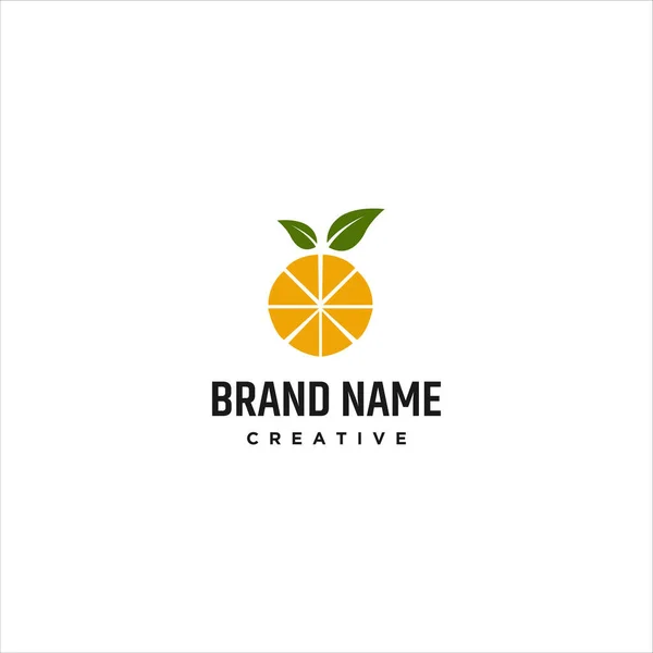 Illustrazione Stock Icona Vettoriale Logo Arancione — Vettoriale Stock