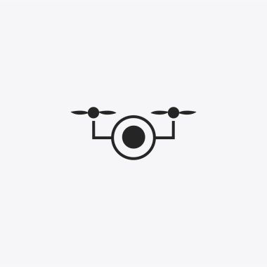 Drone logo vektörü Stok İllüstrasyonu