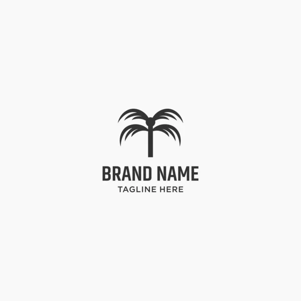 Palm Logo Vector Stock Ilustração — Vetor de Stock