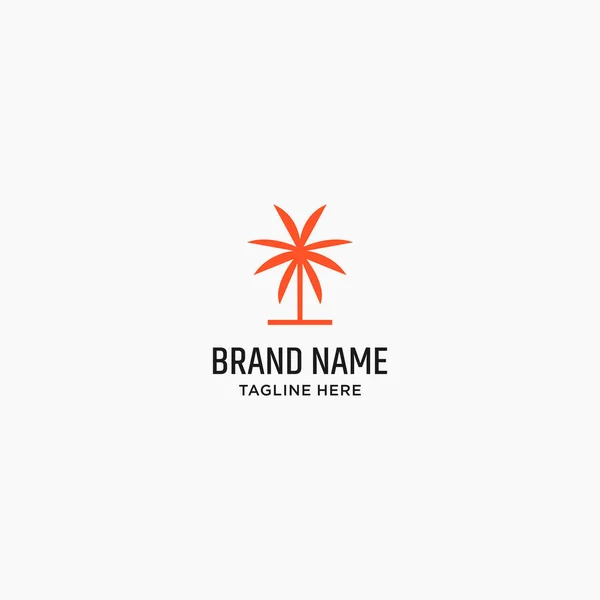 Ilustración Stock Palm Logo Vector — Archivo Imágenes Vectoriales