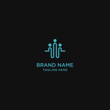 İnsanlar logo vektörü Stock Illustration