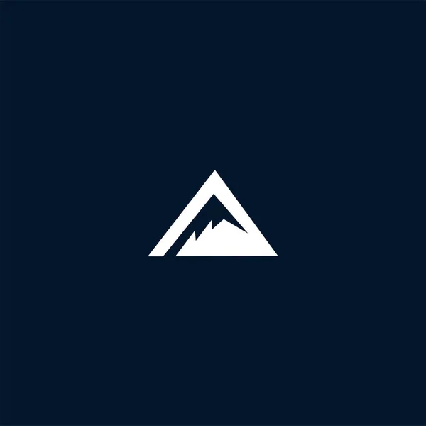 Dağ Soyut Logo Vektörü Stok Llüstrasyonu — Stok Vektör