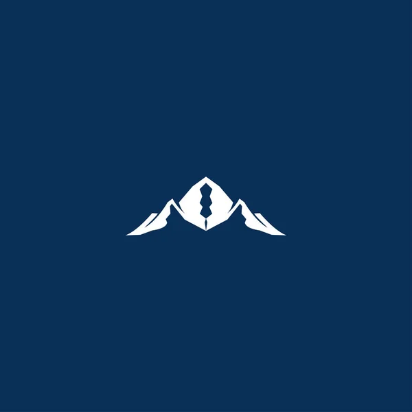 Huruf Mountain Abstrak Logo Vektor Ikon Stock Illustration - Stok Vektor