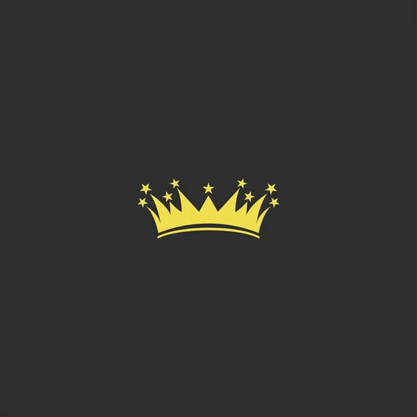 Crown Logo Vector Icon Stock Illustration — Stock Vector