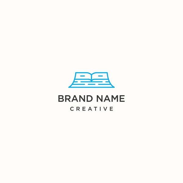 Book Abstract Logo Vector Stock Illustration — 스톡 벡터