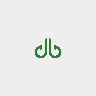 B harfi logo vektör simgesi Stok İllüstrasyonu