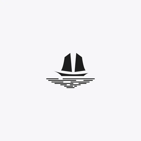 Векторная Иконка Логотипа Лодки — стоковый вектор