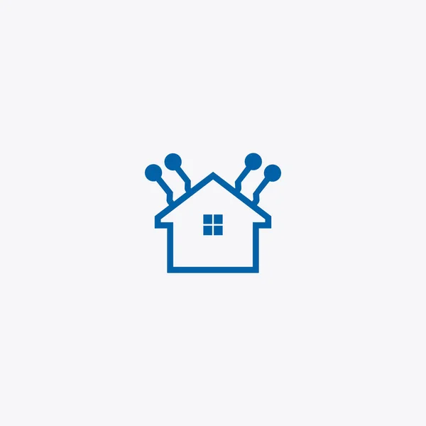 Εικονίδιο Διάνυσμα Λογότυπου Home Tech — Διανυσματικό Αρχείο