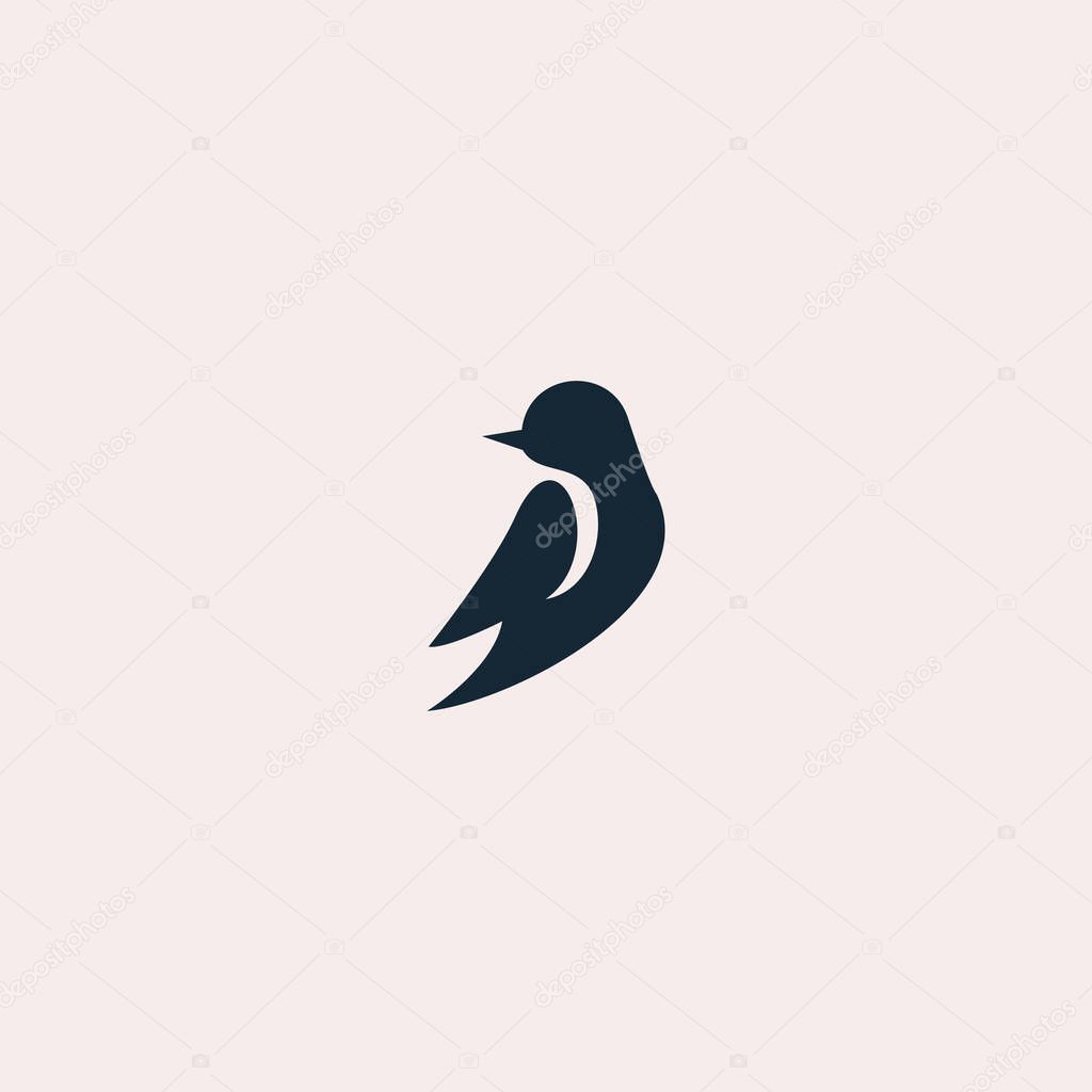 Bird logo vector icon  Stock Illustration