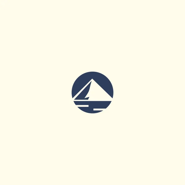 Ícone Vetor Logotipo Montanha Ilustração Stock — Vetor de Stock