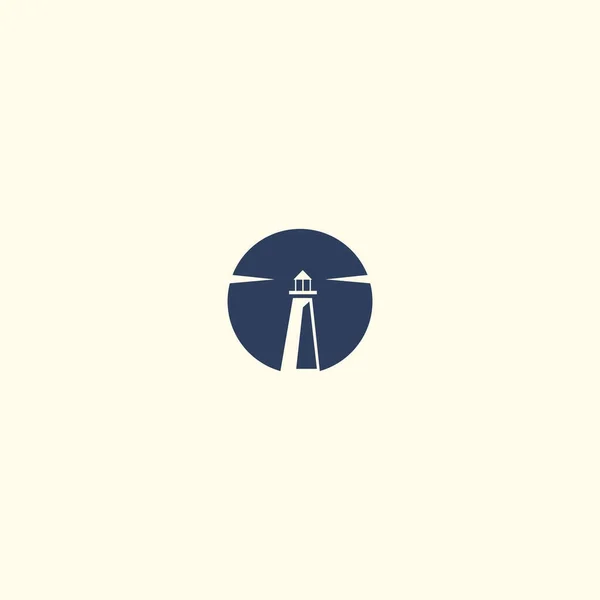 Light House Logo Vektor Ikon Stock Illustration — Stock vektor