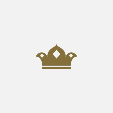 Crown logo vektör simgesi Stok İllüstrasyonu