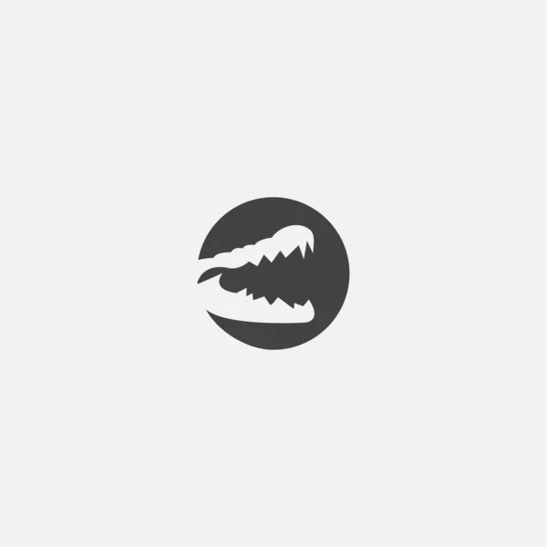 Ikona Wektora Logo Krokodyla Zdjęcie — Wektor stockowy