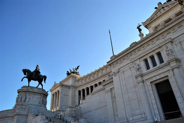 Исторические Панорамные Виды Улицу Рима — стоковое фото