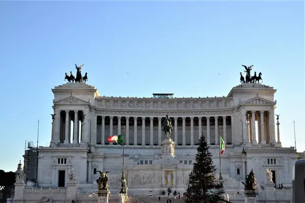 Historical Panoramic Views Rome Street — Stock Photo, Image