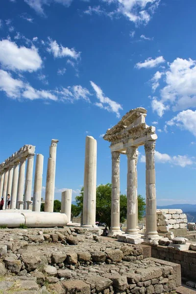 Theater Van Dionysus Pergamon Valley Pergamon Library Acropolis Oude Stad — Stockfoto