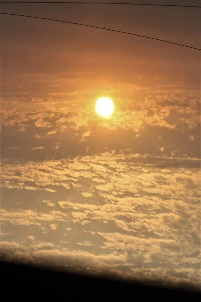 Vista Pôr Sol Mesa Jantar Diabo Ayvalk Balikesir Turquia — Fotografia de Stock