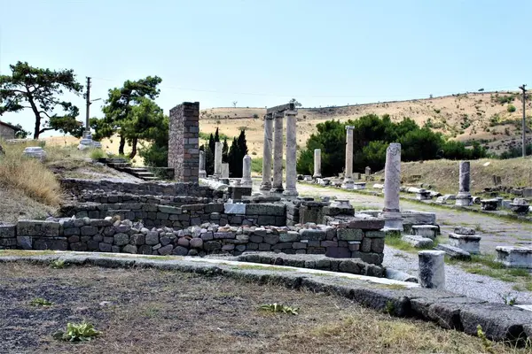 Theater Van Asclepion Van Pergamon Ancient City Bergama Zmir Turkije — Stockfoto