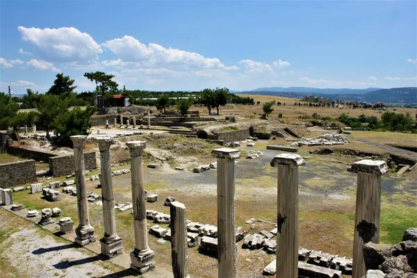 Theater Van Asclepion Van Pergamon Ancient City Bergama Izmir Turkije — Stockfoto