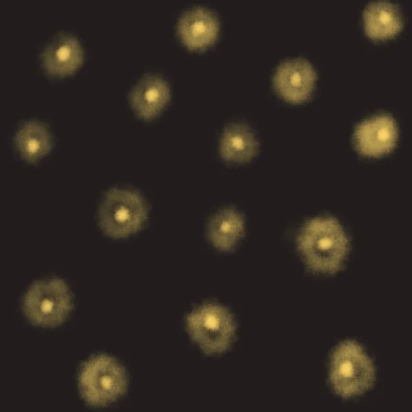 Gelbe Lichter auf schwarzem Hintergrund Muster Textur — Stockfoto