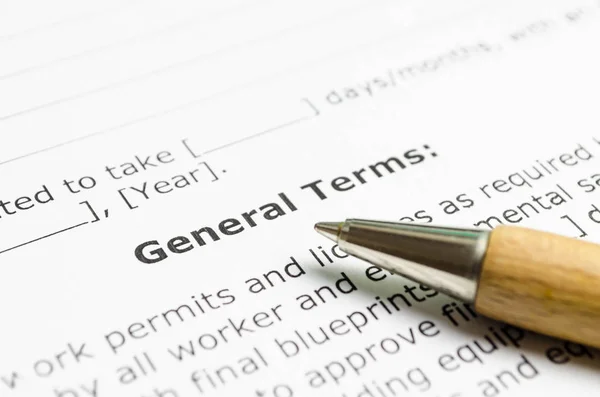 Genel Şartlar ve koşullar