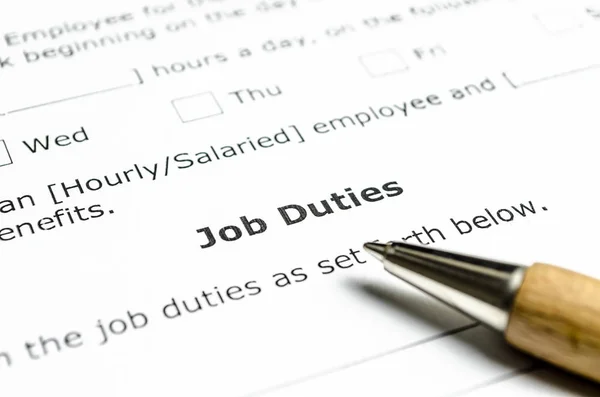 Ahşap kalem ile iş görevleri sözleşme 