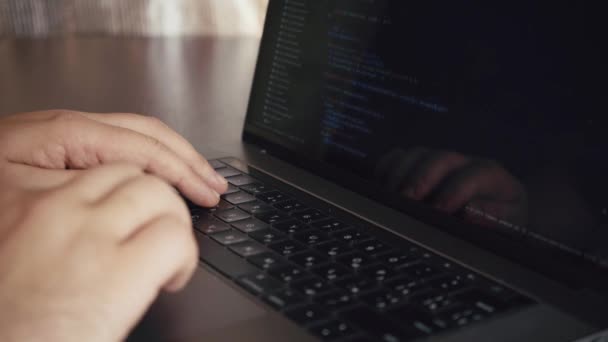 Programador Que Trabaja Código Programación Escritura Oficina Hay Infracción Posible — Vídeos de Stock