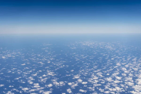 Cielo Blu Oceano Visto Aereo — Foto Stock