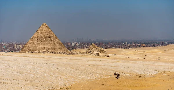 Vista Las Pirámides Cerca Ciudad Cairo Egipto — Foto de Stock