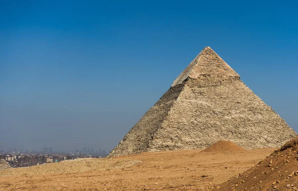 Pirámide Khafre Meseta Giza Cerca Cairo Egipto —  Fotos de Stock