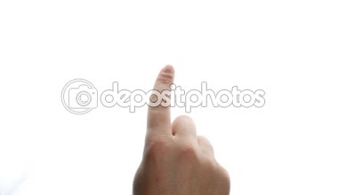 Akıllı telefon ve beyaz zemin üzerine tablet için dokunmatik ekran el hareketleri