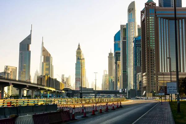 Dubai Birleşik Arap Emirlikleri Şubat 2018 Dubai Şehir Cadde Görünümü — Stok fotoğraf