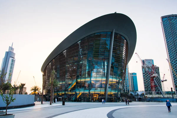 Dubai Emirados Árabes Unidos Maio 2018 Edifício Ópera Dubai Arranha — Fotografia de Stock