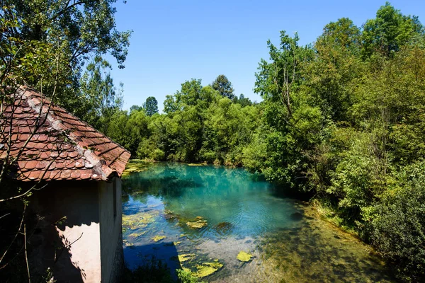 Krupaj Vrelo Naturalna Woda Dobrze Wschodniej Serbii — Zdjęcie stockowe