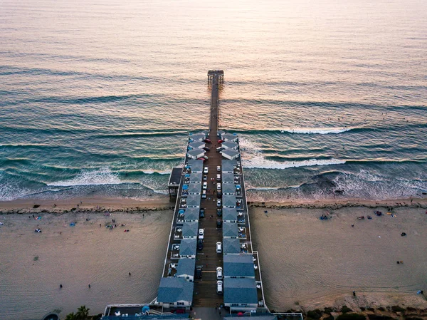 San Diego Pacific Beach Dock Luchtfoto Usa Westkust — Stockfoto