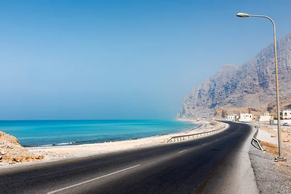 Malownicze Khasab Nadmorskiej Drodze Muhafazat Musandam Oman — Zdjęcie stockowe